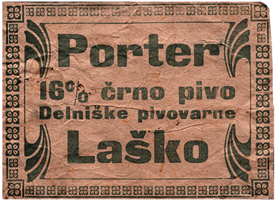 TEMNO PIVO PORTER, med leti 1905 in 1919.